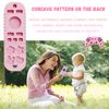2PCS Silicone Baby Teething Toys Remote Control, Remote Control & Game Controller Silicone Teething Toy (Black)