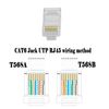 GELRHONR 100 PCS Cat 6 Connector RJ45 Modular Plugs,Cable Solid Crystal Head CAT6 Crimp Ends for Solid or Stranded UTP Cable CAT5 CAT5E CAT6