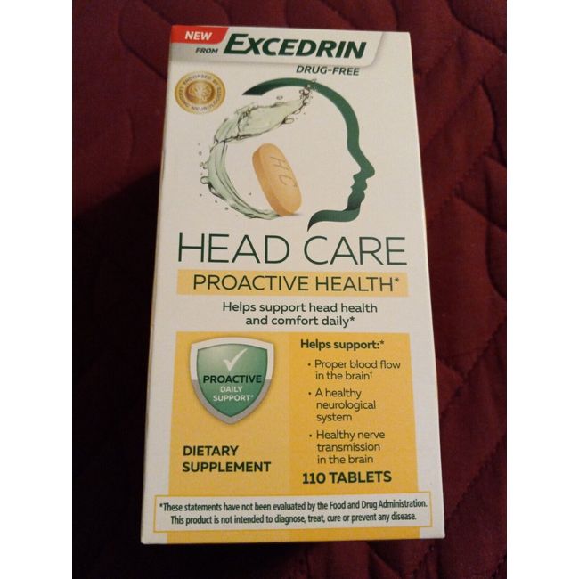 Excedrin Head Care Dietary Supplement (Lot of 2) 220 Tablets EXP 08/2024