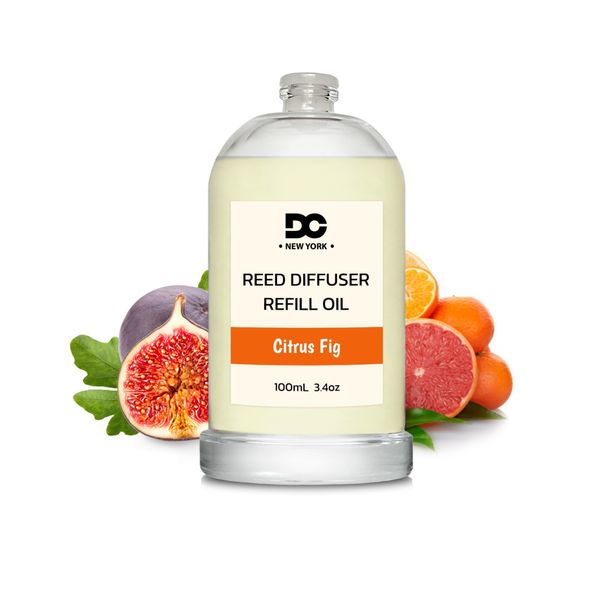 Daniella's Candles Reed Diffuser Oil Refill - Citrus and Fig - 100mL/3.4Oz - NEW