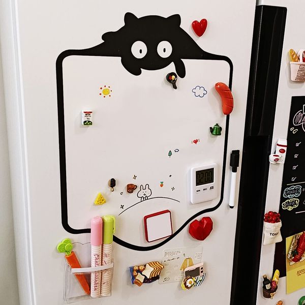 Dry Erase Board for Refrigerator, 15.7 x 11.8 inches (40 x 30 cm), Bulletin Board, Message Board, Magnetic Memo, Message Board, Handwriting Schedule Management, White Board, Children, Drawing, Write and Erasable, Office, Home, Lost Goods, Shopping List