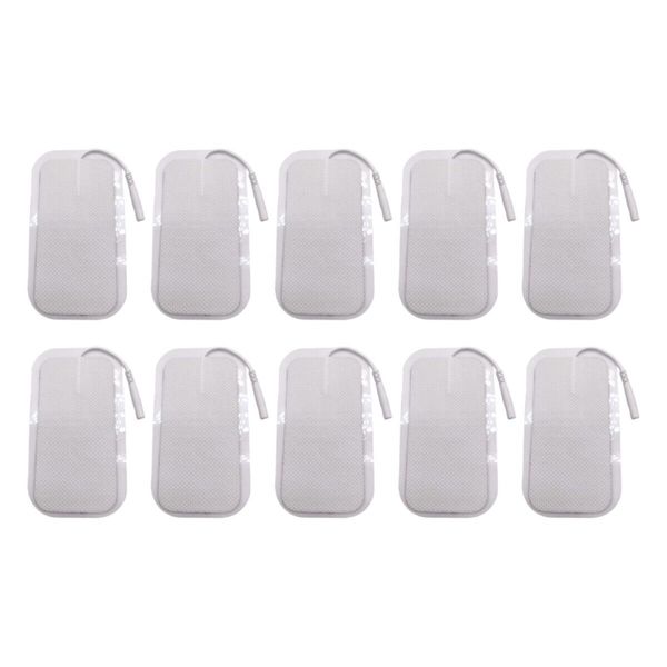 10 pcs Large Electrode Pads 2x4" for TENS Unit Replacement Pads for TENS Machine