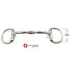 Pony Eggbutt Snaffle Horse Bit with Copper Roller and Inlay (4.75")