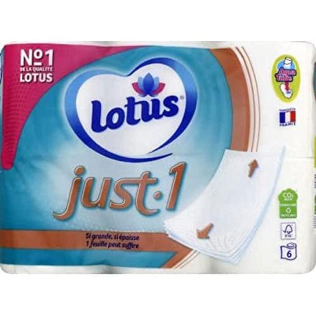 Lotus JUST1 Set of 6 Toilet Paper Roll