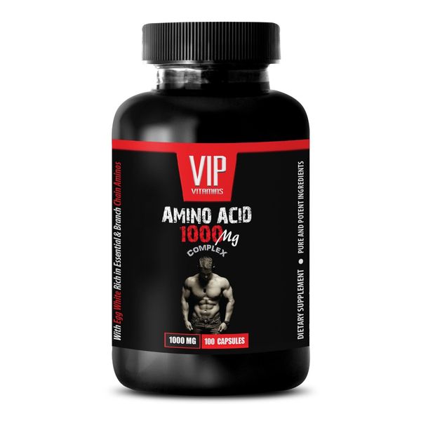 muscle soreness recovery - AMINO ACID 1000mg - with Egg Whites and BCAAs 1B