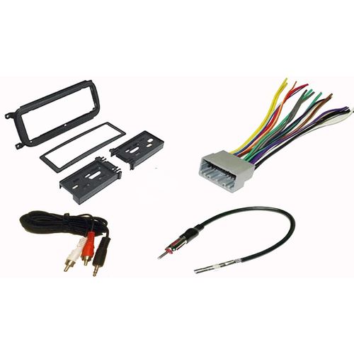 Carxtc Radio Stereo Install Dash Kit + Wire Harness + Antenna Adapter Fits Chrysler (Pt Cruiser 02 03 04 05), (Sebring 02-06), (Town and Country Van 2002 2003 2004 2005 2006 2007)