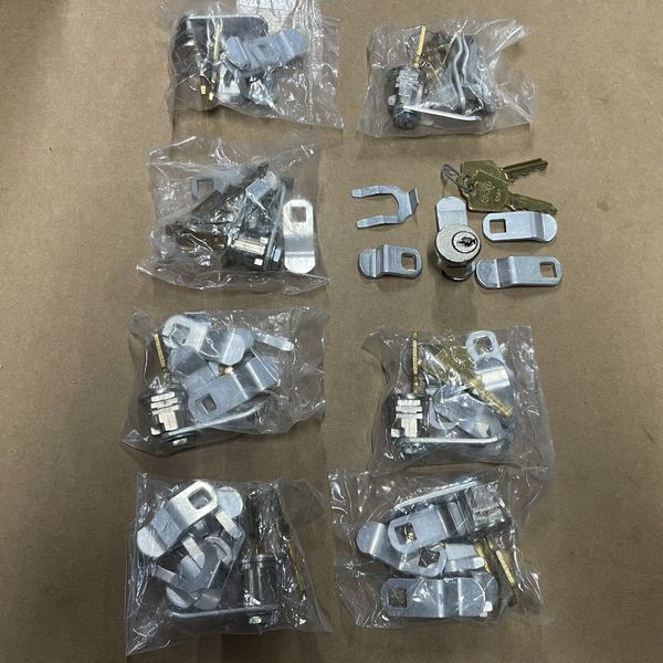 Lot of 8 ESP Cam-locks Mailbox Locks With 4 Different Cams each