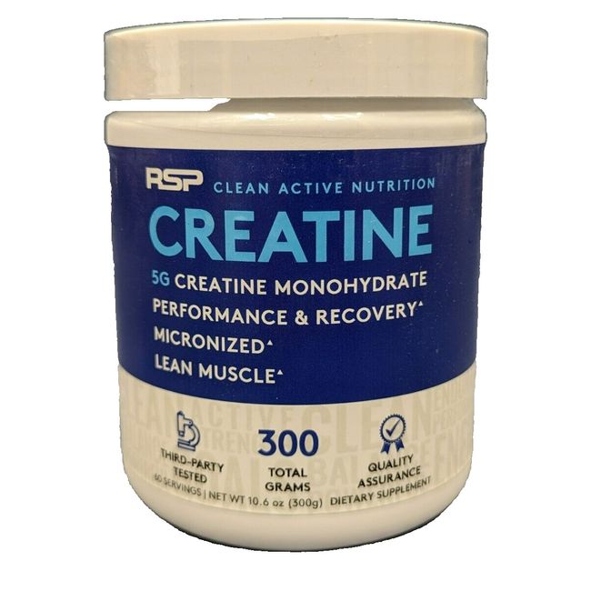 RSP Creatine Monohydrate Pure Micronized Creatine Powder Supplement, 300 grams