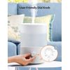 2in1 Humidifiers for Bedroom 2.5L Cool Mist Humidifier &Diffuser Colorful Light