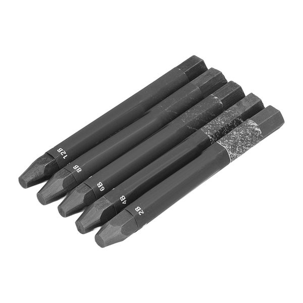 Qcwwy 5Pcs Graphite Sticks Water Soluble Safe Environmentally Friendly Hex Rod Graphite Stick Set Art Drawing Supplies for Sketch Shading Pencils Artist Sketching