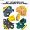 125 mm Professional Sanding Discs Storage Bins - 8 Box Set for Efficient Organization, Offset Snap-On Connection, Grit Classification, Space-Saving Design and Versatile Application - Yellow