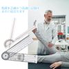 Selinear Goniometer, 2 Pack Plastic, Clear, Multi-functional, Portable, Drawing, Engineering, Architectural Design, Carpentry, Spine Goniometer Protractor (6 Inch 180°+ Rotating Corn Ruler)