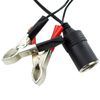 TRIXES Car Battery Clipon Cigarette Lighter Socket Adaptor 12v