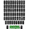 Bright Light Powersports - Laser Rocker Switch - HAZARD WARNING - Universal On/Off - 12 Volt (GREEN)