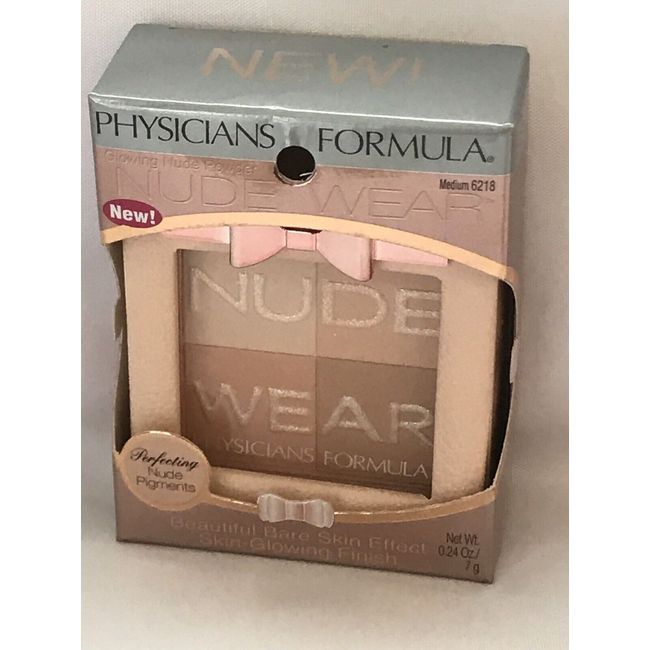 Physicians Formula NUDE WEAR Glowing Nude Powder, # 6218 Medium