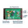 PeakTech Digital Einbau Voltmeter / Amperemeter 2000 Counts, 1 Stück, LDP-135, Schwarz, Grün