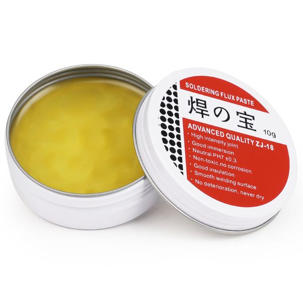 flintronic Solder Flux Paste, 10g Rosin Solder Flux, Solder Flux Tin Paste, No-Clean Lead-Free Flux Environmentally Friendly Solder Tin Paste for Phone SMD PCB BGA PGA Home Appliance Welding