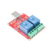 NOYITO 2-Channel 5V Computer USB Control Switch Relay Module Drive-Free Relay Module Plug and Play Suitable for PC Smart Controller