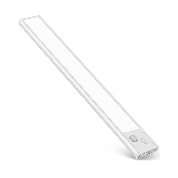 BEXMON Motion Sensor Light, LED Bar Light, USB C Rechargeable, Touch Control, 0.3 inch (9 mm) Ultra Thin Compact, Stepless Brightness Adjustment, 3000/4500/6500K Color Temperature Adjustment, 120°, 3