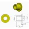 Hot Racing FP345A6 Brass Flange Pipe 3x4.5x5 mm