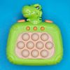 Green T Rex Dinosaur Quick Push It Light Up Fidget Toy Bubble Puzzle Pop Game