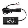 Motorcycle Voltmeter 12V Digital Voltmeter Meter Digital Compact LED Display Panel Meter Small Voltmeter for Motorcycle Vehicle