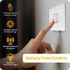 Cando Wireless Kinetic Light Switch & Zigbee Compatible RF Receiver Module Kit | No Wiring or Batteries for switch | Easy Installation & Eco-Friendly Lighting Control | Modern Customisable Lights