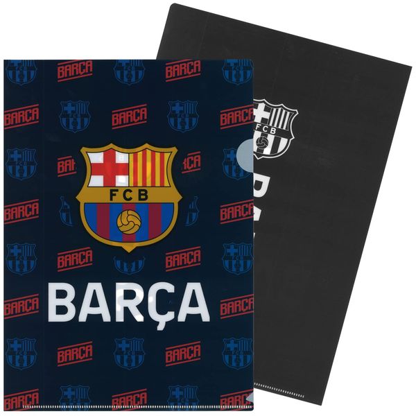 FCBarcelona Clear File, Set of 2, BCN35069, Navy