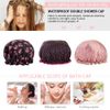 YOFASEN Shower Cap - 3 Pack Shower Hat Double Layers Bath Caps Waterproof Elastic Band Bath Kitchen Cap Bathing Hair Cap