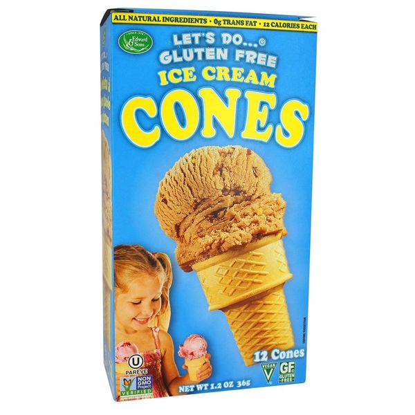 Let's Do - Gluten Free Ice Cream Cones - 1.2 oz (pack of 2)