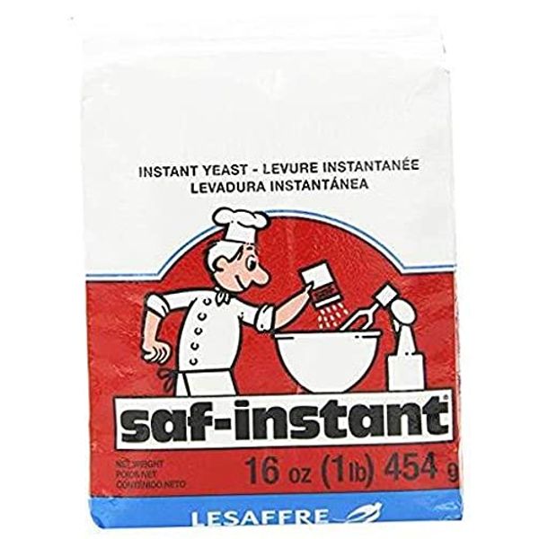 SAF Instant Yeast Red for Baking Cake, Bread and Dough, 1 Pound (1 Pack)