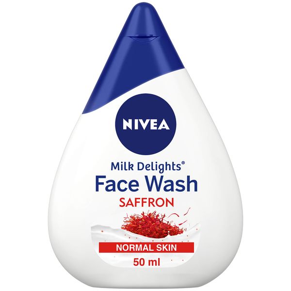 NIVEA Face Wash, Milk Delights Precious Saffron(Normal Skin), 50ml