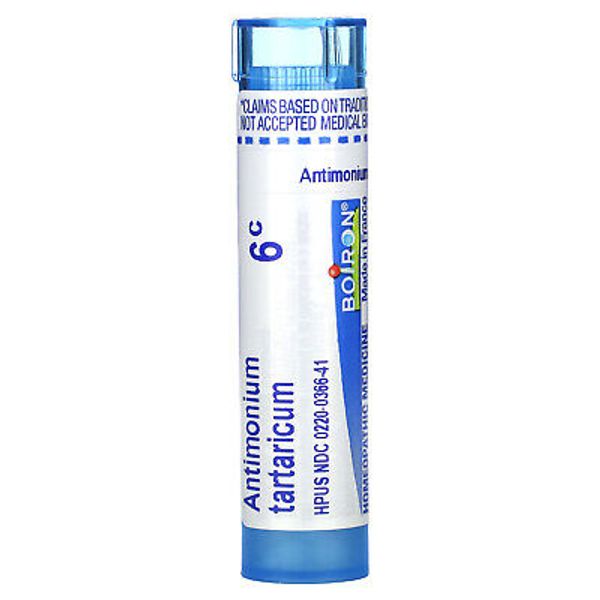 Antimonium Tartaricum, 6C, Cough Relief, Approx 80 Pellets