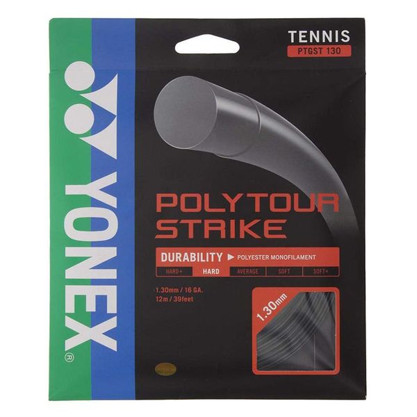 YONEX Unisex - Adult Poly Tour Strike String Set 12m Black Tennis String