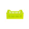 Ay-Kasa Folding Crate, Sturdy Folding Box, Plastic, Stackable, Neon Yellow, Midi (40 x 30 x 14 cm)