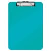 Leitz 39710051 A4 Clipboard, Rigid Plastic, WOW Range, Ice Blue