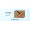 Olight I1R 2 PRO Pinwheel Orange USB-C Rechargeable LED Keychain Flashlight,180