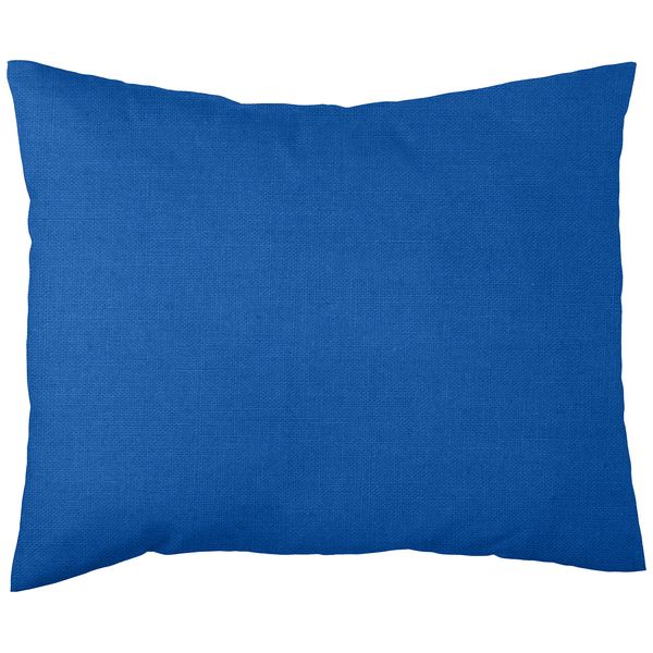 SheetWorld Comfy Travel Pillow Case - 100% Soft Cotton Percale - Royal Blue - Made in USA