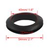 sourcing map Wire Protective Black Rubber 40mm Inner Dia Double Sided Grommet
