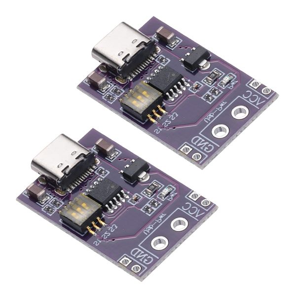 sourcing map 2 Pack Type-C USB-C PD/QC/AFC Protocol Fast Charging Trigger Model Detector Bare Board Design for DIY Power Solutions