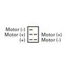 JR Products 12345 White Low Profile Slide-Out Switch with Bezel