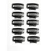 10 Pcs Wig Fixing Pins Clip Stopper Hardware (Black)