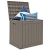 30 Gallon Outdoor Storage Organizer Deck Box Seating Container With Lockable Lid