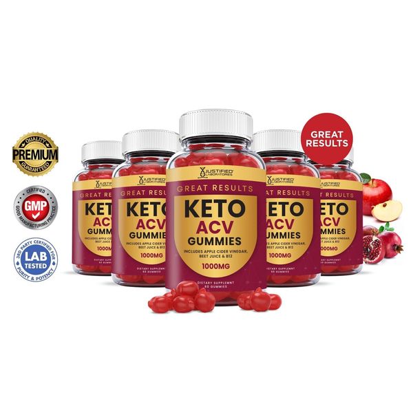 Great Results Keto ACV Gummies 1000MG Apple Cider Vinegar 300 Gummys