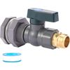 3/4 Inch PVC Rain Barrel Spigot Kit with Hose Adapter for Efficient Irrigation