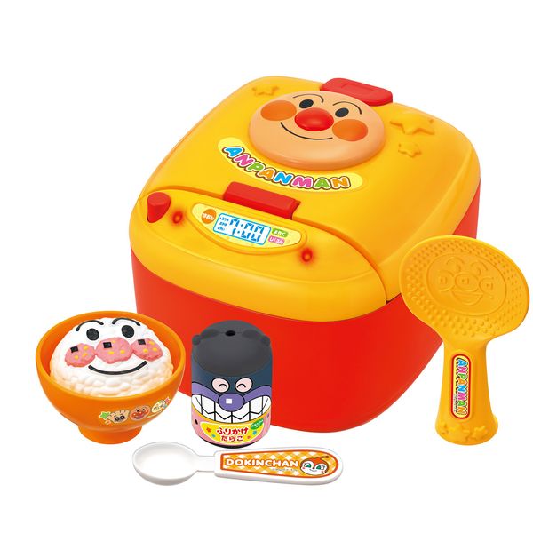 Anpanman Rice is Done. Anpanman Rice Cooker Set