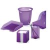 Durable Trend Note Box with 800 White Paper Notes - Translucent Purple