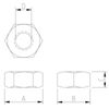 M24 Hex Nut - A4 Stainless Steel - Left hand thread DIN934 Pack Size : 1