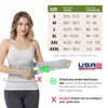 NeoTech Care Adjustable Double Pull Lumbar Brace/Lower Back Belt (Grey, Size M)