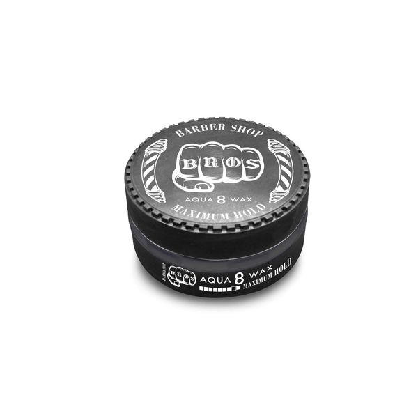 BROS Professional Aqua Wax Hairdresser Hair Wax Barber Shop (Black)